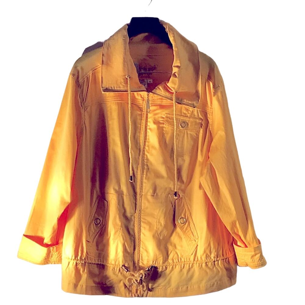 LAL live a little.  Yellow Cotton Jacket. 1X